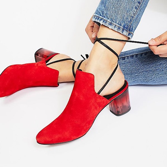 Free People Shoes - FREE PEOPLE Sparkler Mule Translucent Heel Size 7